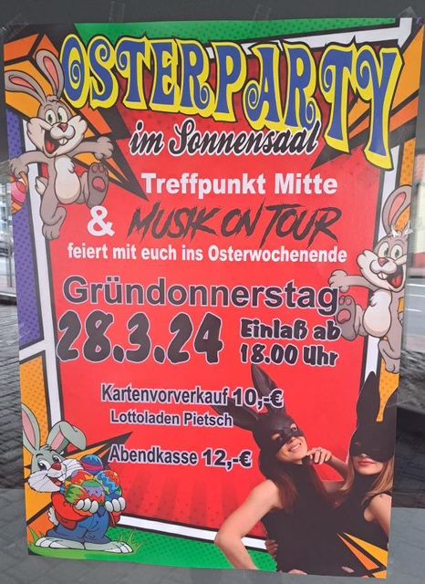 Osterparty im Sonnensaal